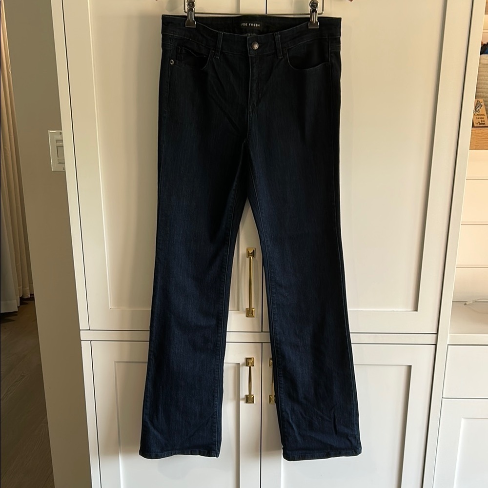 Joe Fresh Straight Dark Blue Tall Jeans Size 30 (10)